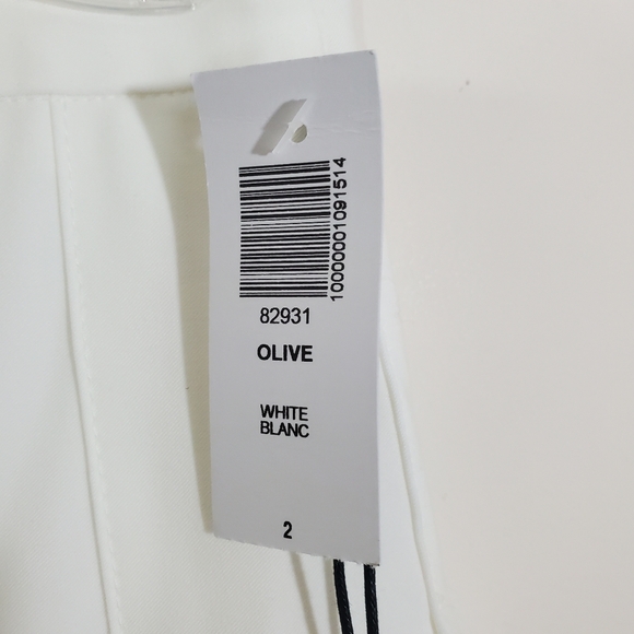 Aritzia Sunday Best Olive Style Pleated Mini Skirt White NWT Size 2 Tennis Prep - Picture 7 of 13